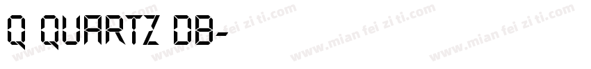 Q quartz DB字体转换